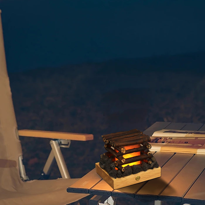 Bedside Decorations Ornaments Branches Campfire Small Night Lamp