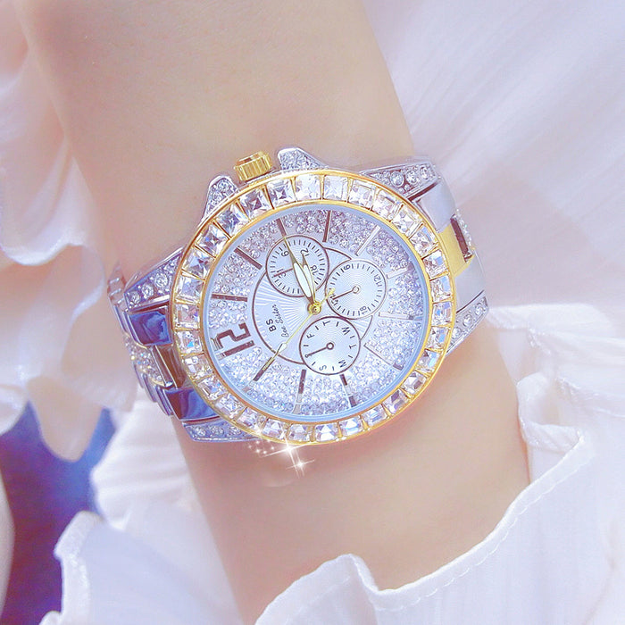 Square rhinestone Watch