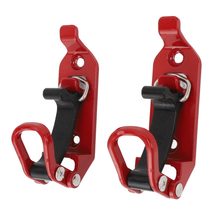 2pcs Roof Rack Shovel Mount Good Weight Bearing Capacity Axe Holder Clamp Metal Rubber Clamp Mounting Kit for Car Truck Boats Red