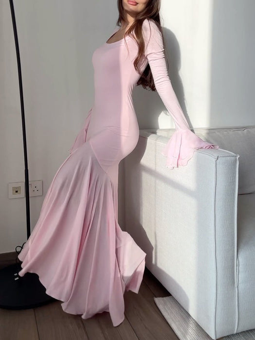 Ruffle Sleeves Dress