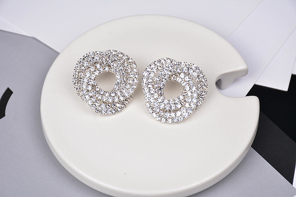Diamond Round Studs