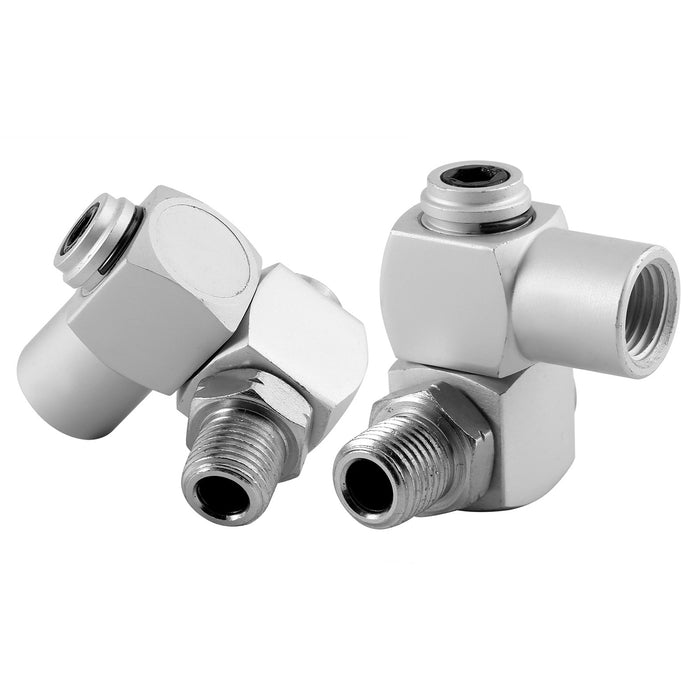 4pcs/Set Aluminum 1/4" Universal 360 Swivel Air Hose Connector Adapter Tool