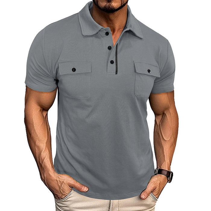 Lapel Button Polo Shirt