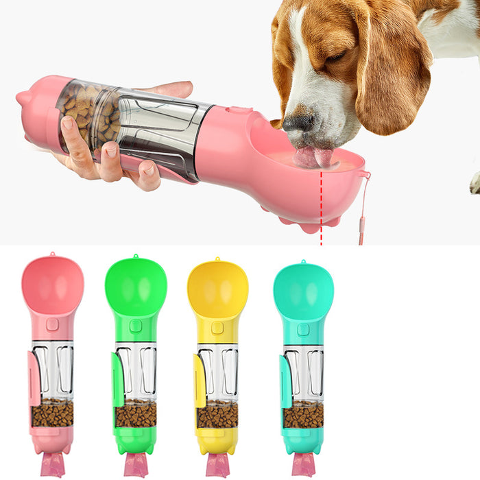 300 -500ml Portable Multifunction Dog Water &  Food Feeder