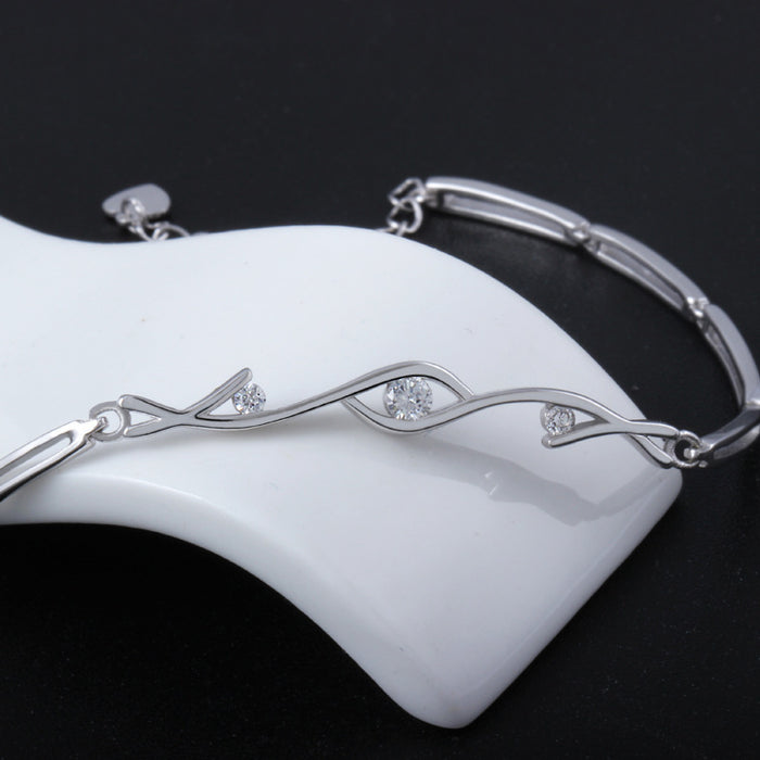 Crystal zircon bracelet