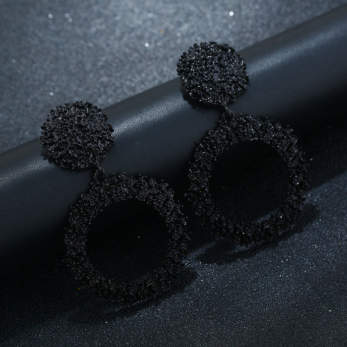 Relief Flower Earrings