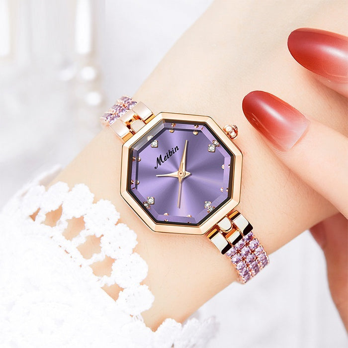 Luxury Rose Stone Watch