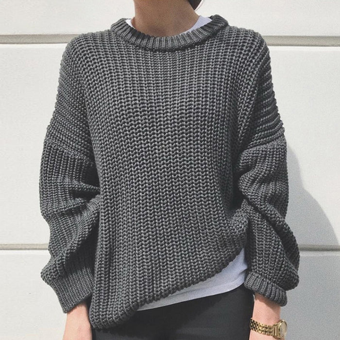 Solid Color Sweater