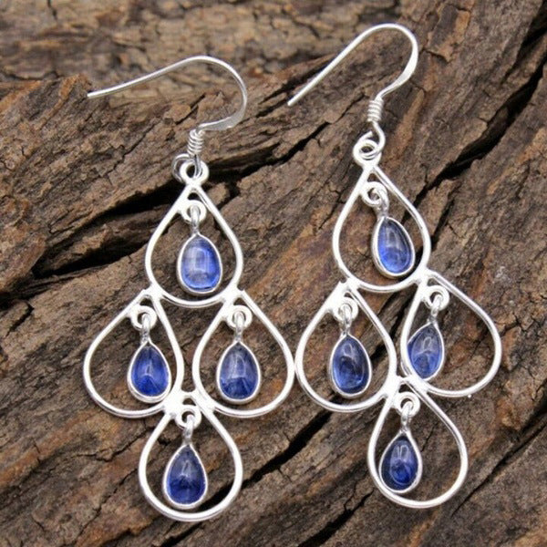 Peacock Blue Earrings