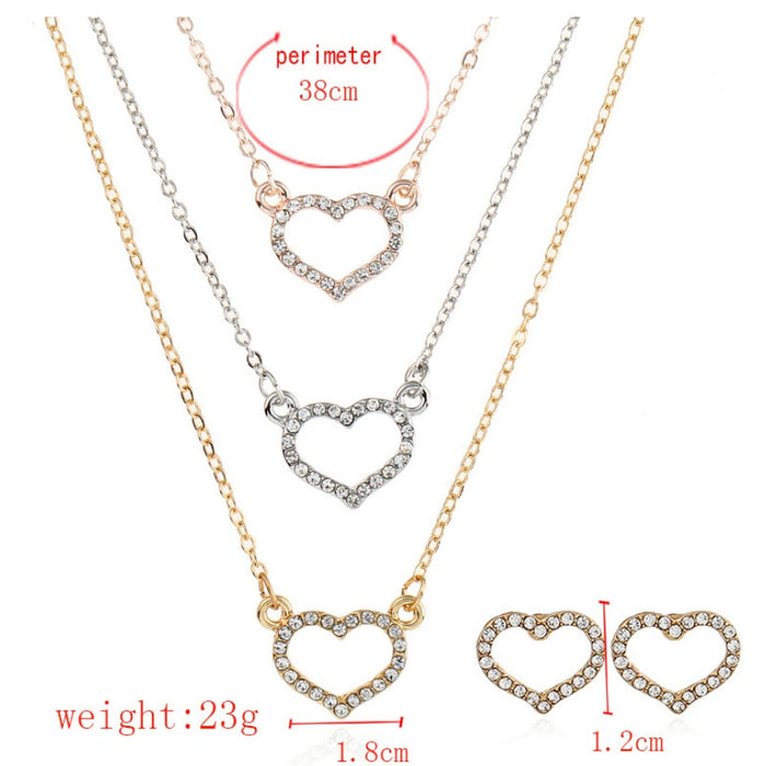 Heart Necklace Set