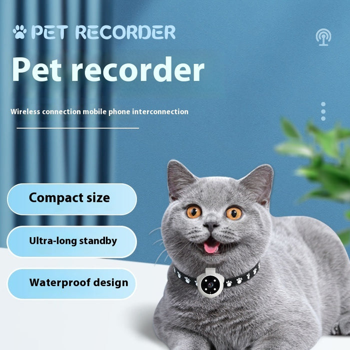 HD Cat Collar Camera - Pet Tracker, GPS, Motion Recorder, Action Cam