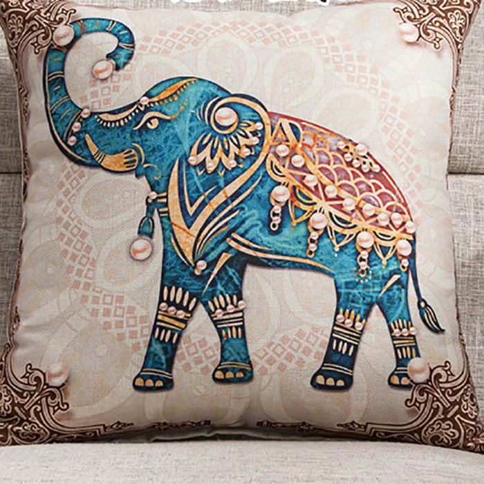 Elephant cushion cover