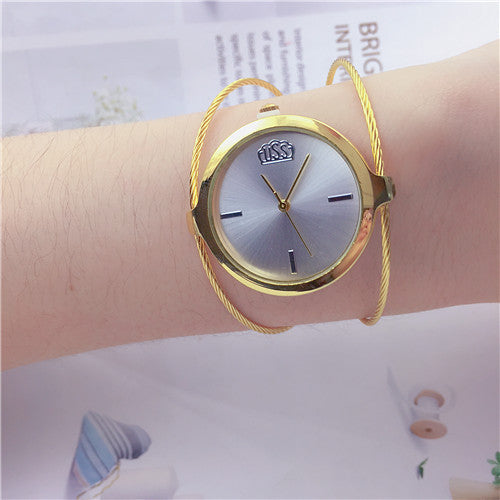 Steel Wire Bangle Watch