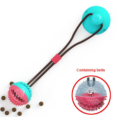 Dog Toys Silicon Suction Cup Tug Interactive Dog Ball Toy For Pet Chew