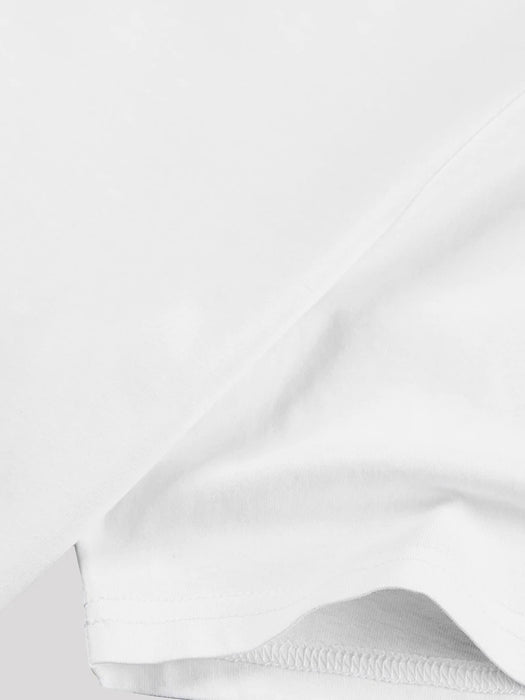 White Printed T-Shirt