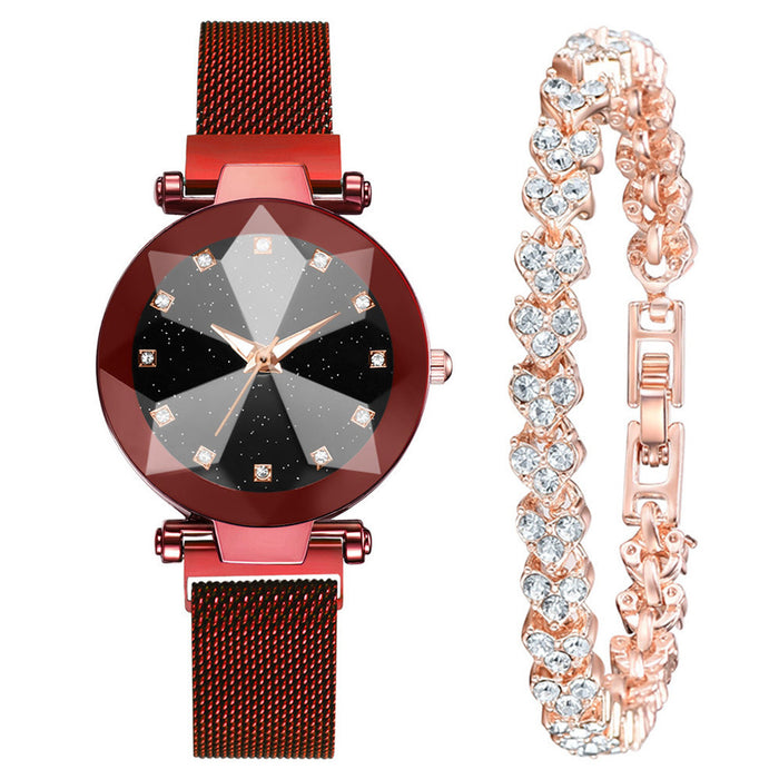 Rhinestone Watch Set