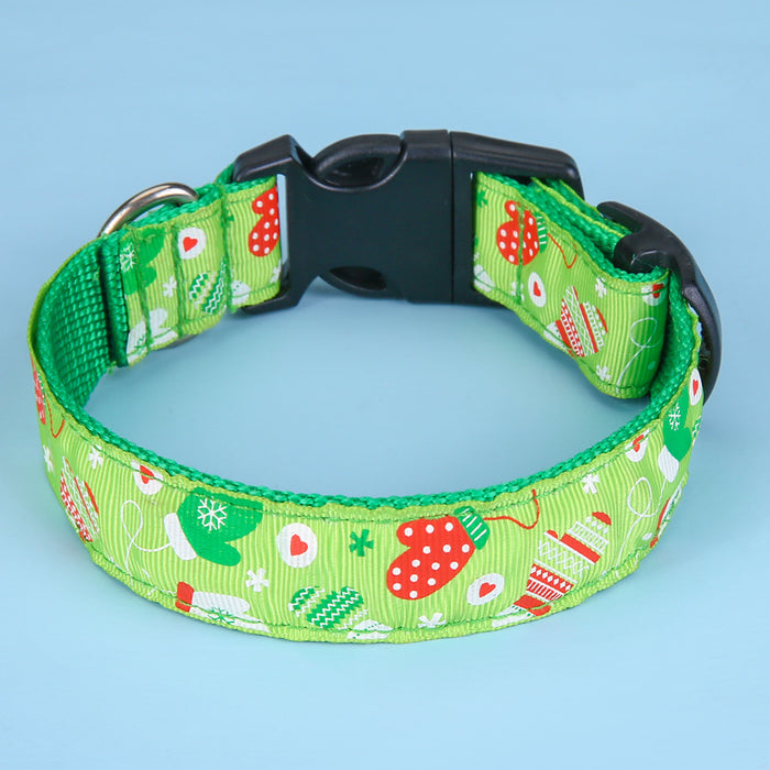 Red And Green Bell Collars