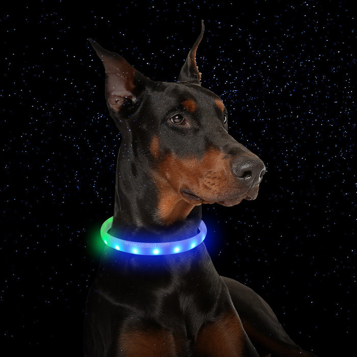 Flash Collar For Pet USB Charging Anti-Lost Silicone