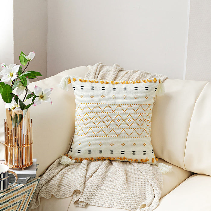 Hand-embroidered Pillow Cover