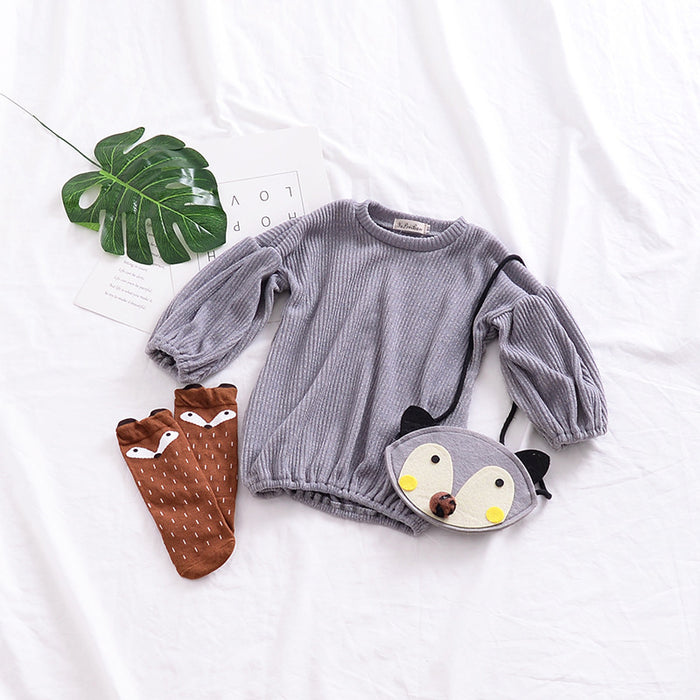 Spring Lantern Sleeve T-shirt Top