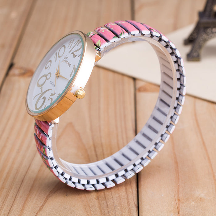 Elastic band watch