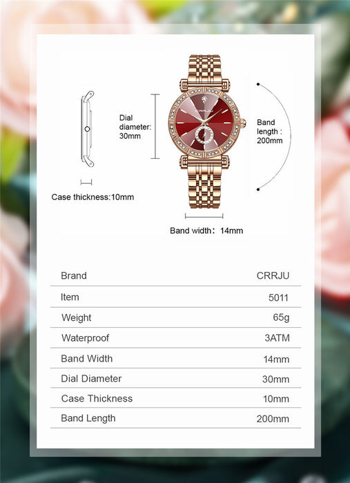 Diamond-embedded Watch