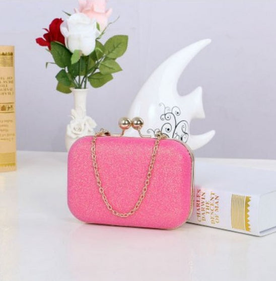 Gold Clutch Box Bag