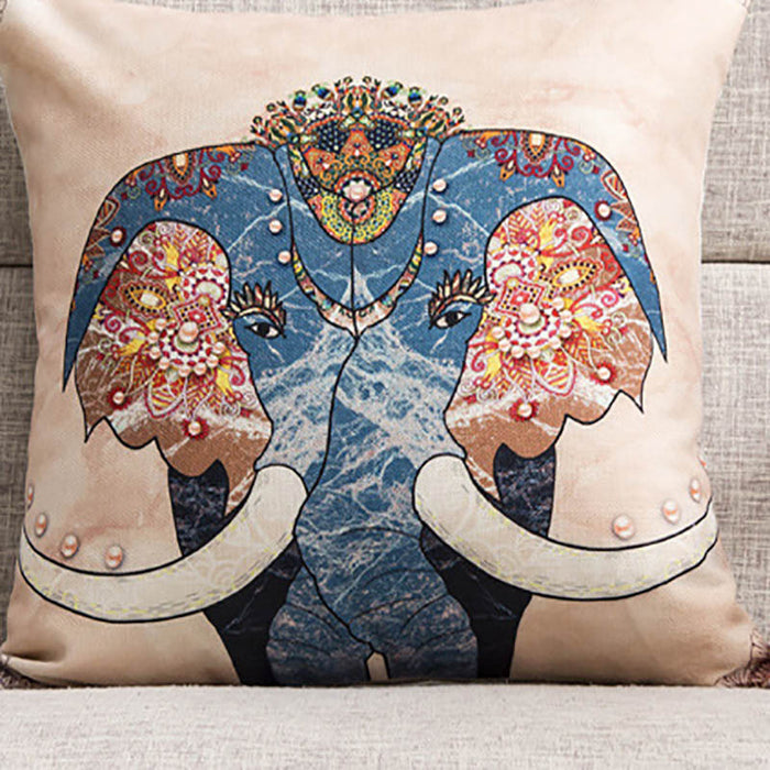 Elephant cushion cover