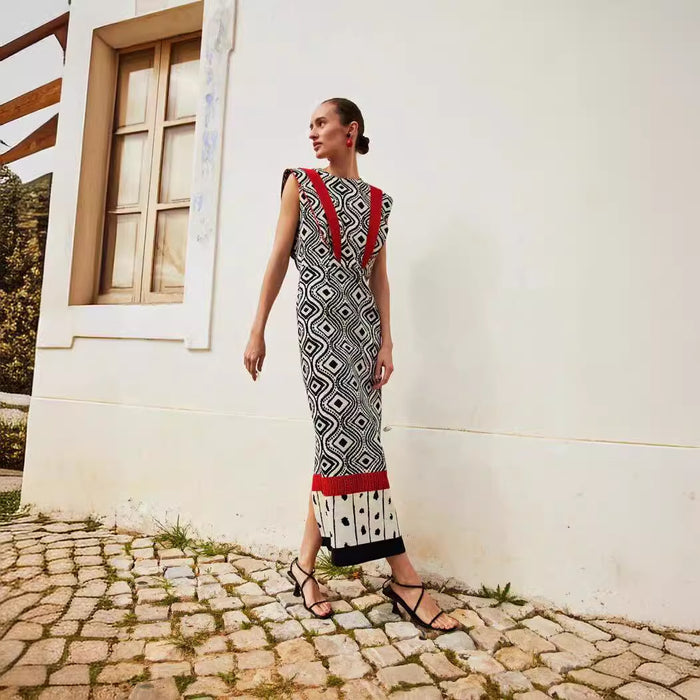 Retro Style Sleeveless Dress