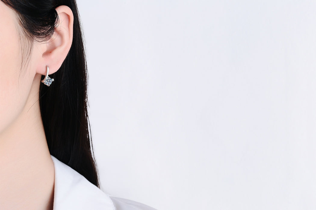 S925 Silver Moissanite Earrings