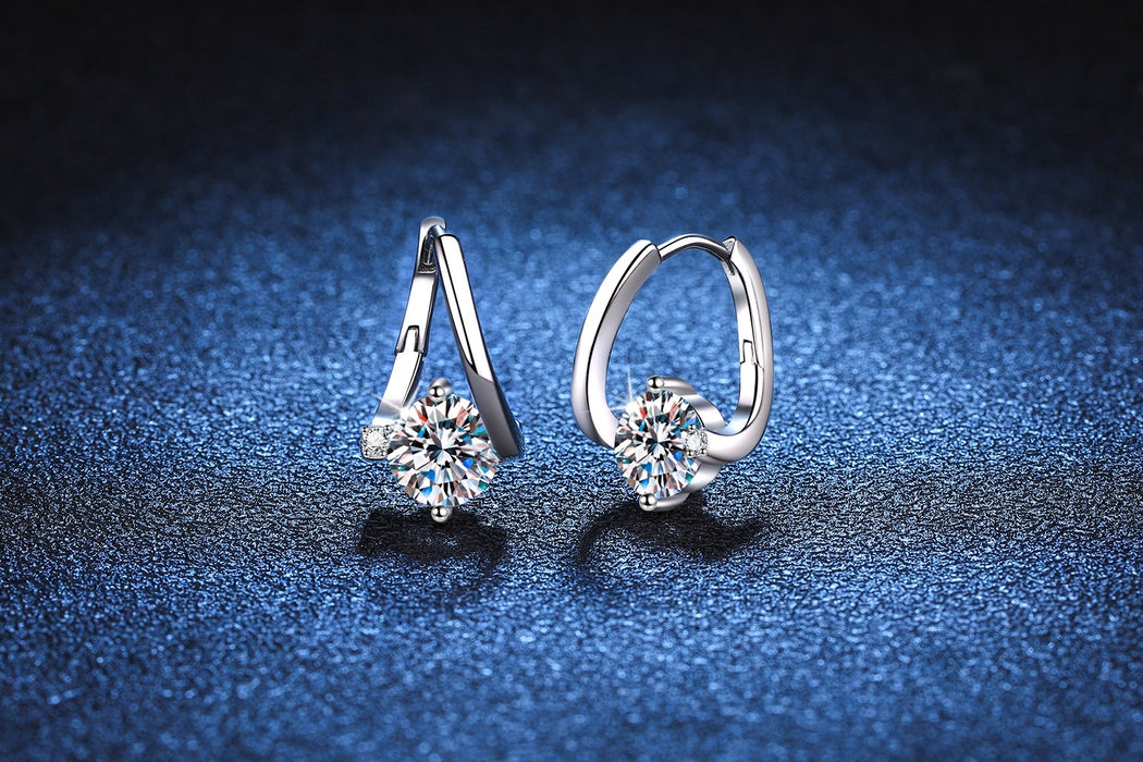 S925 Silver Moissanite Earrings