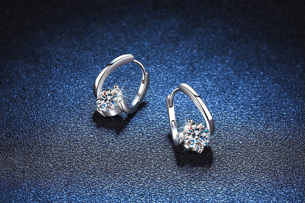 S925 Silver Moissanite Earrings