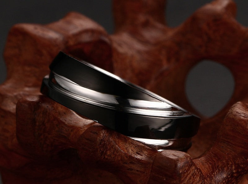 Black Titanium Steel Ring