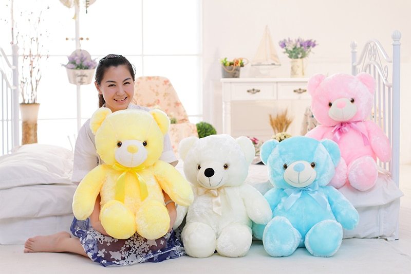 Creative Light Up LED Teddy Bear Stuffed Plush Toy