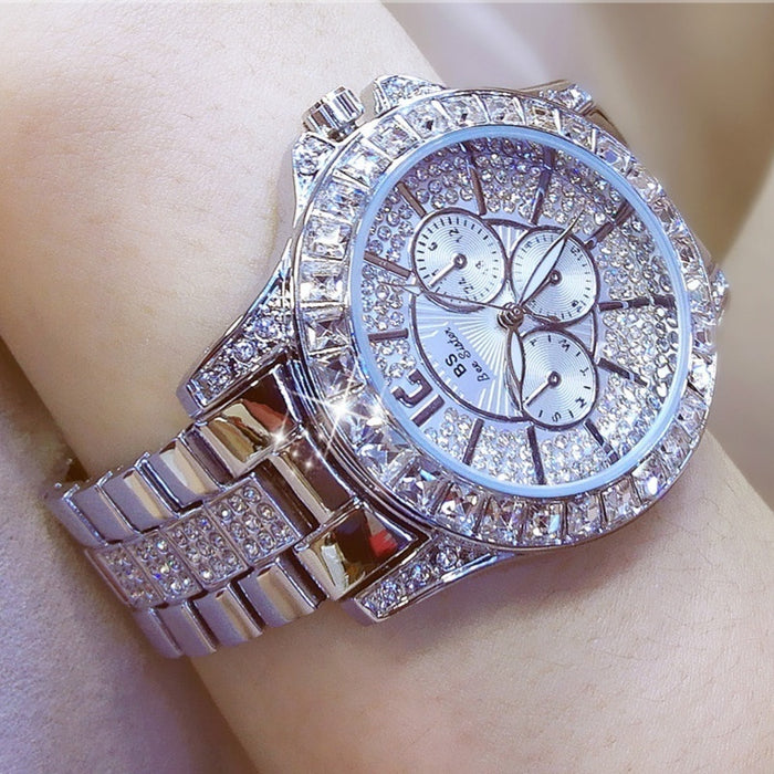 Square rhinestone Watch