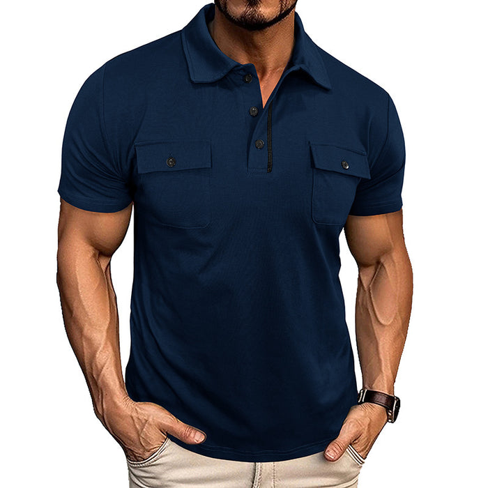 Lapel Button Polo Shirt