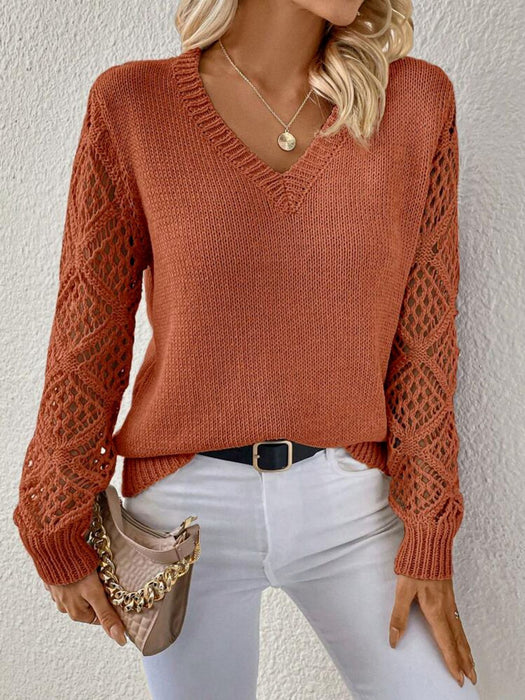 V-neck Pullover Sweater