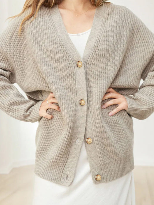 Solid Color Cardigan