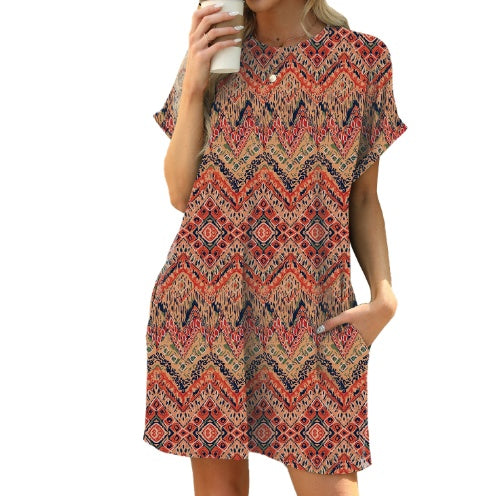 Printed Pocket Dress