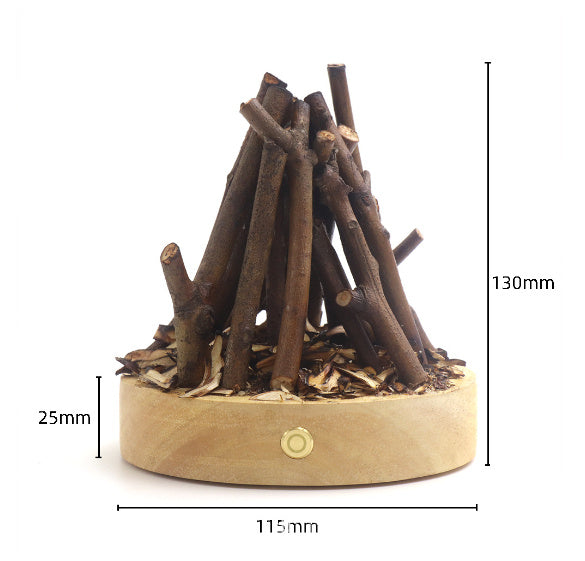 Bedside Decorations Ornaments Branches Campfire Small Night Lamp