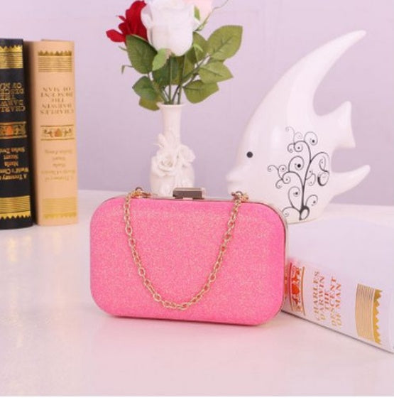 Gold Clutch Box Bag