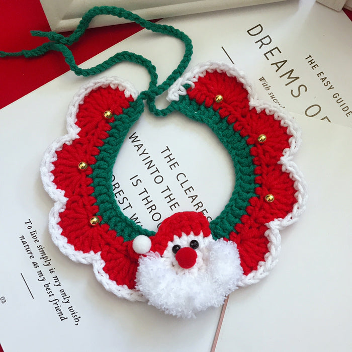 Wool Hand Woven pet Christmas Accessories