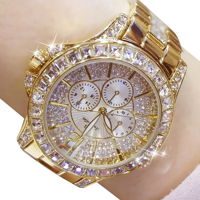 Square rhinestone Watch