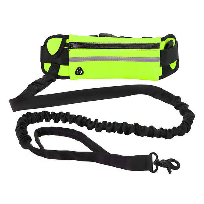 Hands Free Dog Leash Pet Walking And Training Belt With Shock Absorbing Bungee