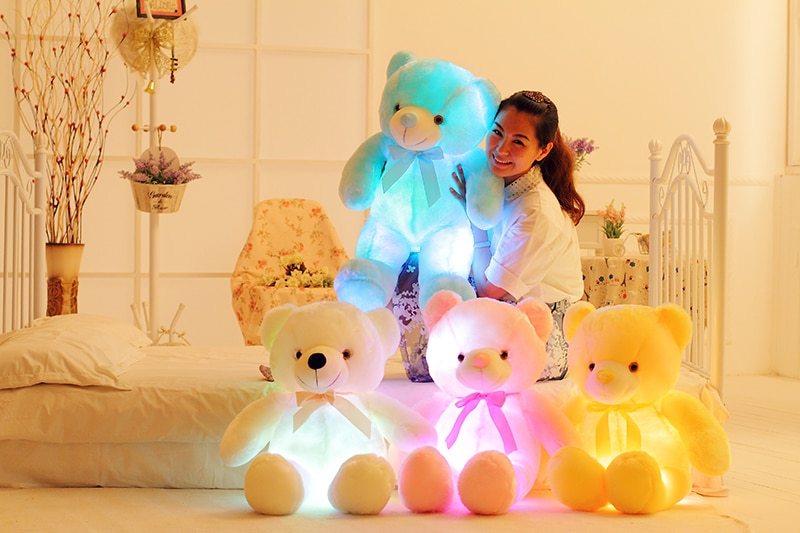 Creative Light Up LED Teddy Bear Stuffed Plush Toy