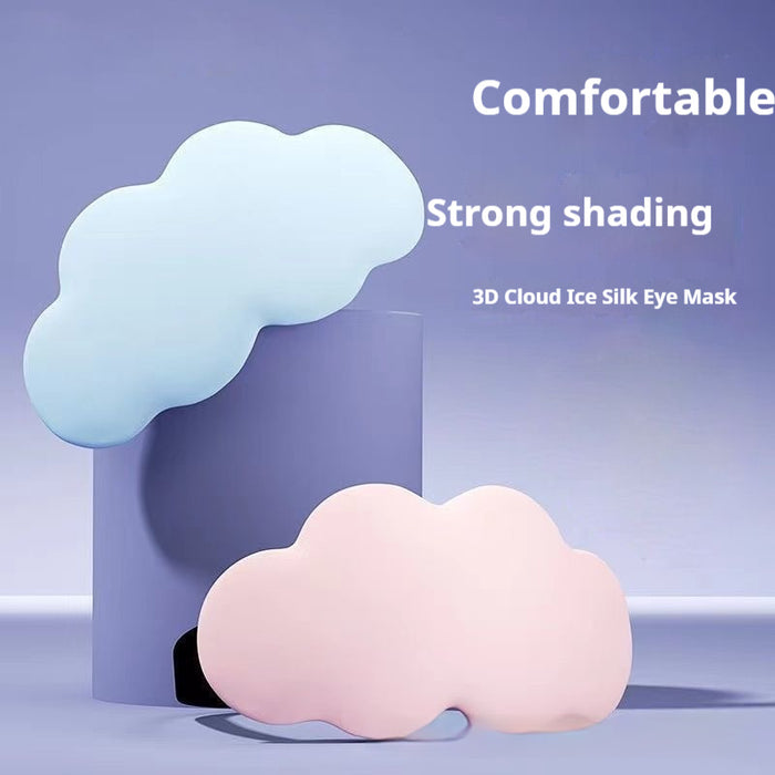 Three-dimensional Cloud Ice Silk Eye Mask