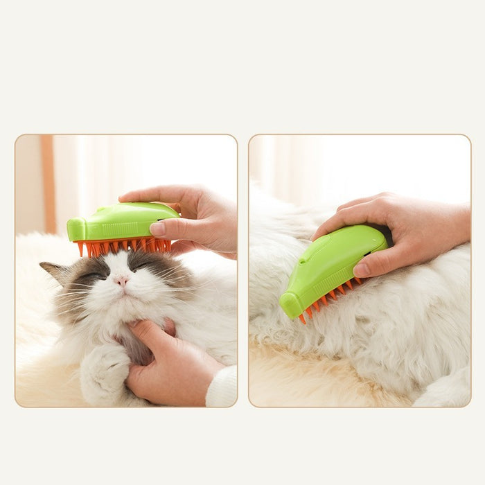 3 In 1 Pet Steam Brush Cat Dog Cleaning & Grooming Steamy Spray