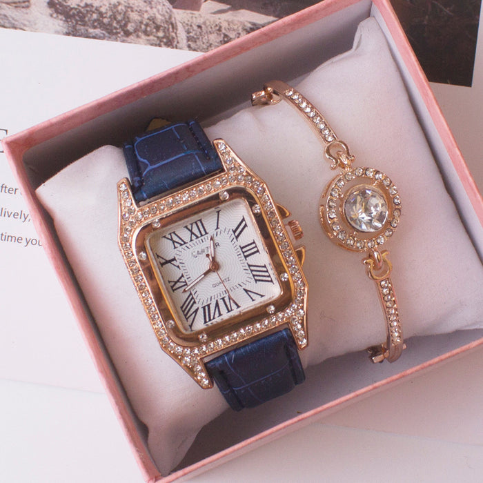 Rhinestone Watch Set