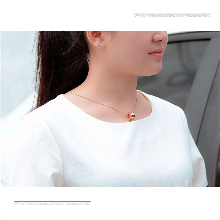 Rose Gold titanium screw screwdriver Necklace Necklace 18K gold plating color on behalf of P095