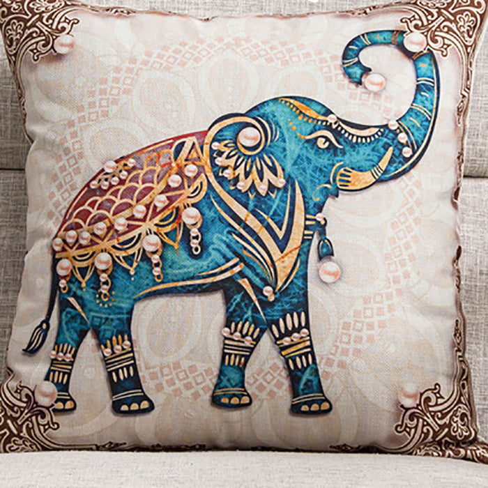 Elephant cushion cover